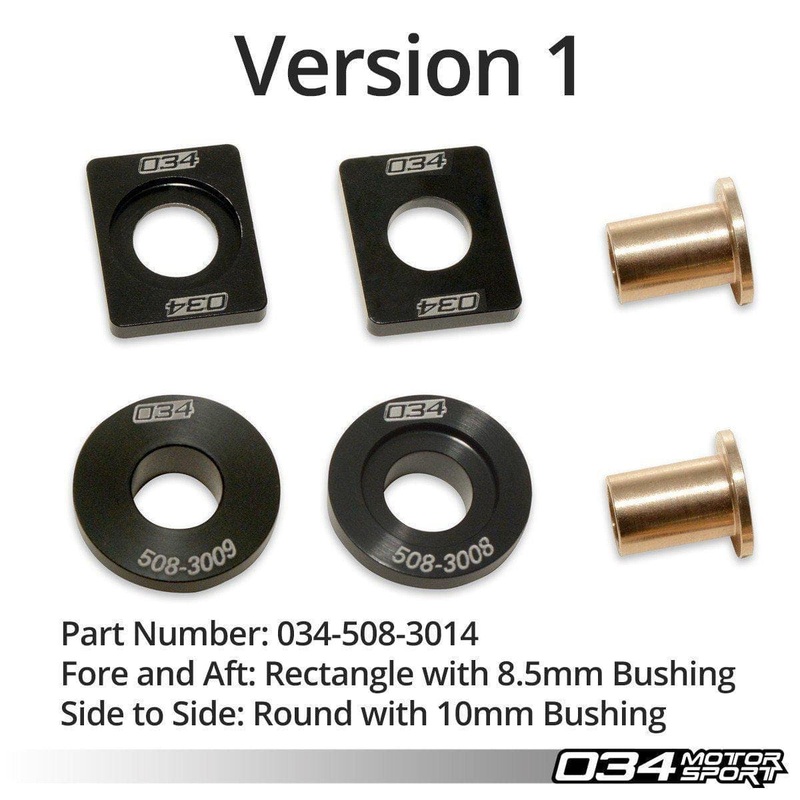 034-508-3014 - 034Motorsport Billet Solid Manual Shifter Bushing Kit