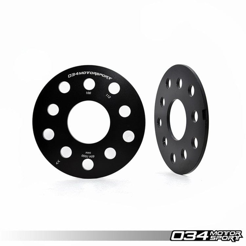 034-604-7000 - 034Motorsport Wheel Spacer Pair (5mm) Audi & Volkswagen 5x112mm & 5x100mm with 57.1mm Centre Bore