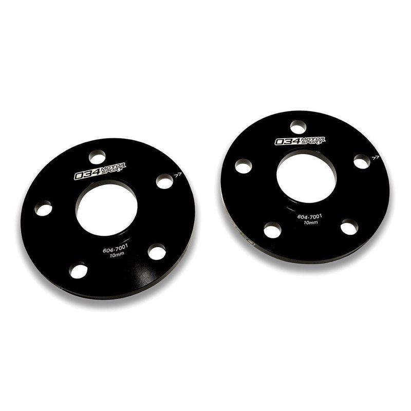 034-604-7001 - 034Motorsport Wheel Spacer Pair (10mm) Audi/Volkswagen 5x112mm with 57.1mm Centre Bore