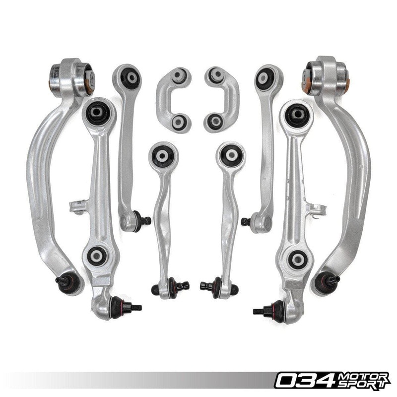 034-401-1005 - 034Motorsport Control Arm Kit, Density Line, Early Audi B5/C5 S4/RS4 & A6/S6/RS6, B5 Volkswagen Passat with Aluminum Uprights