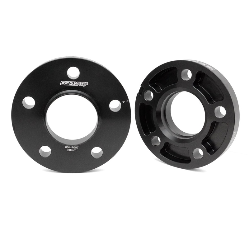 034-604-7007 - 034Motorsport Wheel Spacer Pair, 20mm, Audi/Volkswagen 5x112mm with 66.5mm Centre Bore