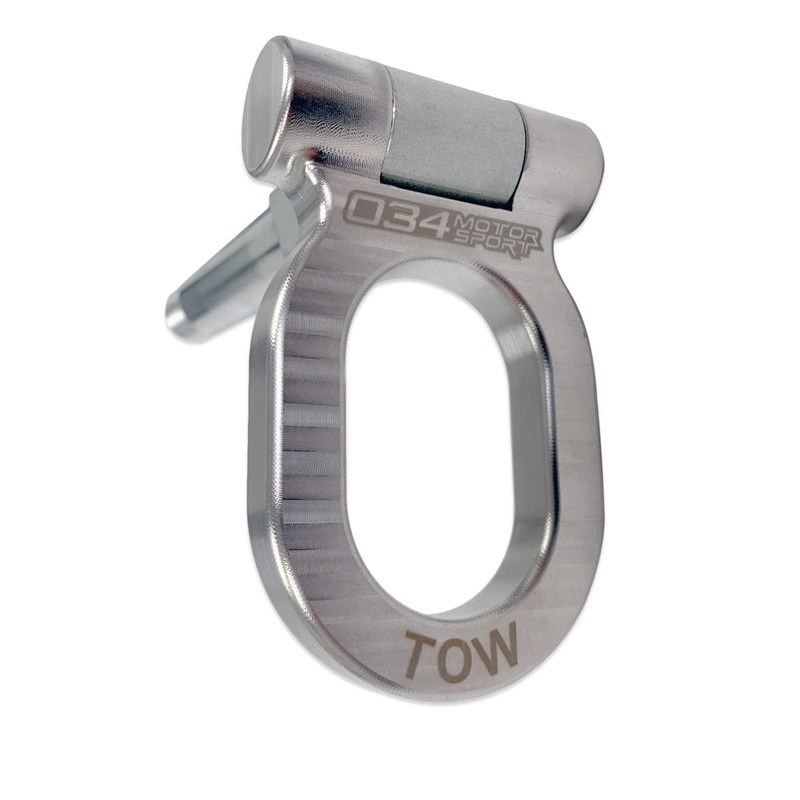034-605-0008 - 034Motorsport Stainless Steel Tow Hook 105MM for Audi MQB/B8/B8.5/B9 and Volkswagen MQB