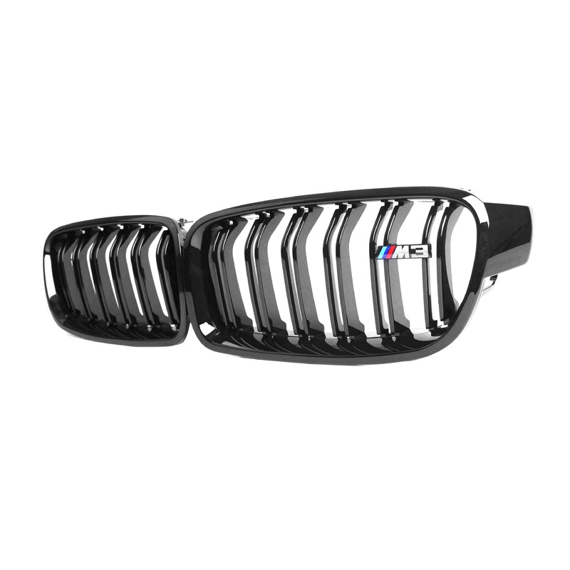 M Performance Style Gloss Black Grill (Dual Slat) For BMW 3 Series F30/F31 12-18