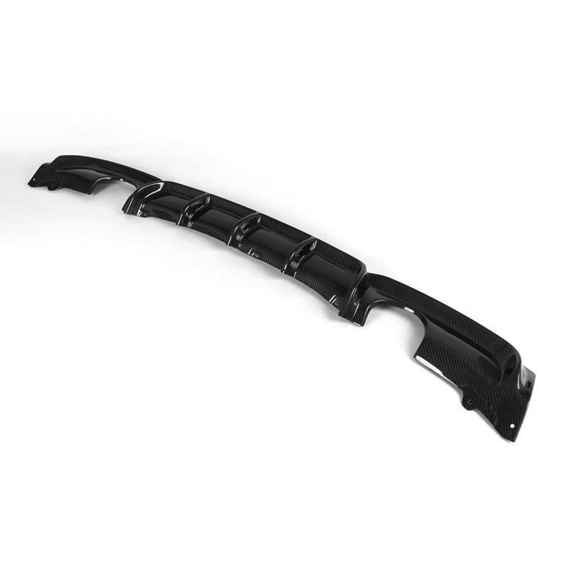 M Performance Style Rear Diffuser Dual Single Tip (Carbon Fibre) for BMW F30 13-18