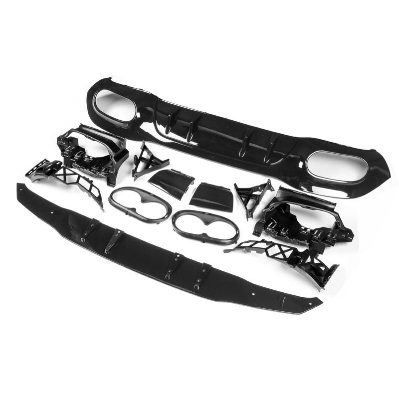 AMG Style Rear Diffuser & Exhaust Tips for Mercedes A Class W177 Hatchback 19+