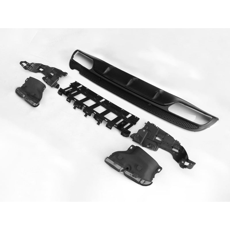AMG Style Rear Diffuser & Exhaust Tips for Mercedes C Class W205 Sedan / S205 Wagon 15-18