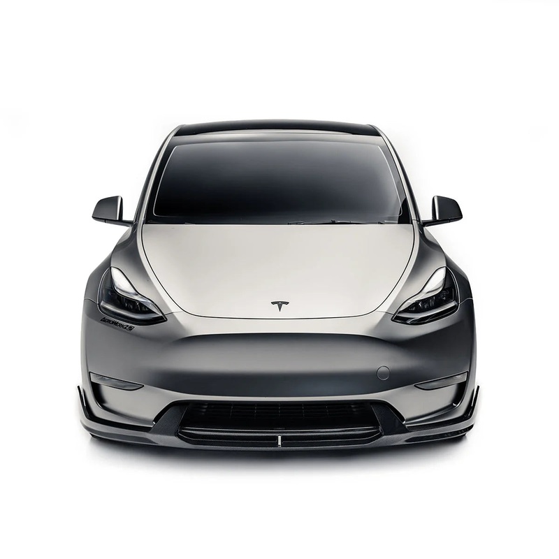 Tesla Model Y (2022-) Adro V2 Carbon Fiber Front Lip