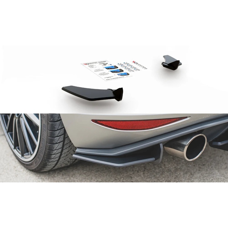 Volkswagen Golf GTi (2013-2017) MK7 Maxton Design Racing Rear Side Splitters V.1