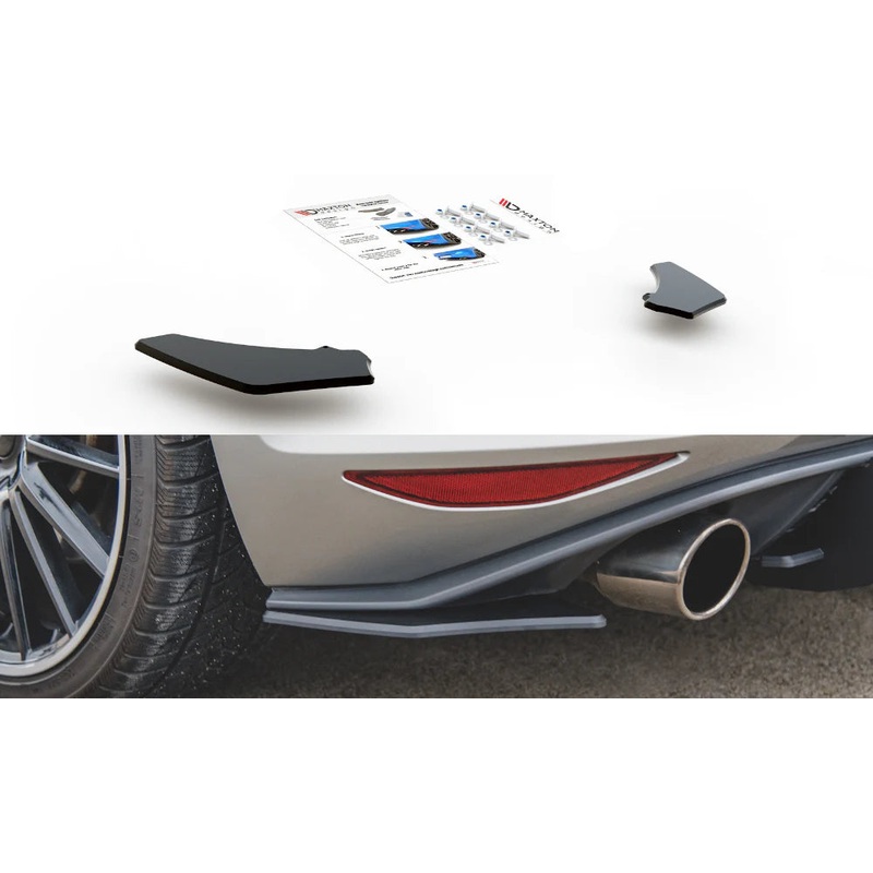 Volkswagen Golf GTi (2013-2017) MK7 Maxton Design Racing Rear Side Splitters V.2