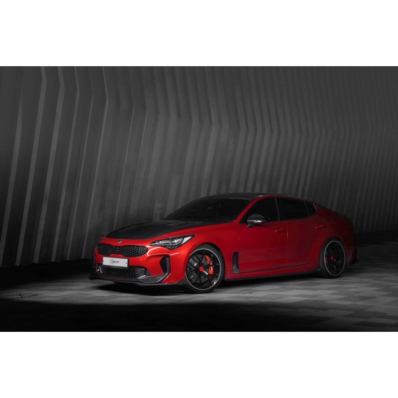 Kia Stinger Carbon Fibre Front Lip V2 - Upper Only