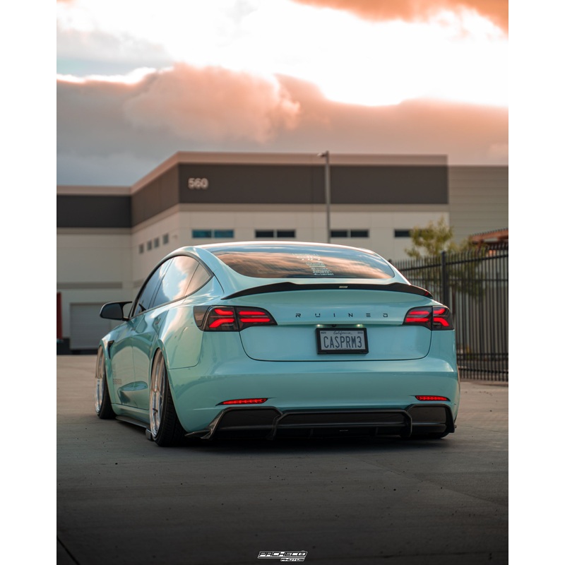 Tesla Model 3 Carbon Fiber Spoiler V2 2019+