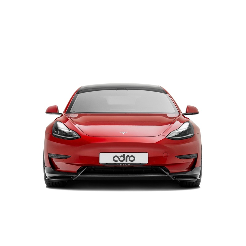 Tesla Model 3 Premium Dry Carbon Fiber Front Lip 2019-2023
