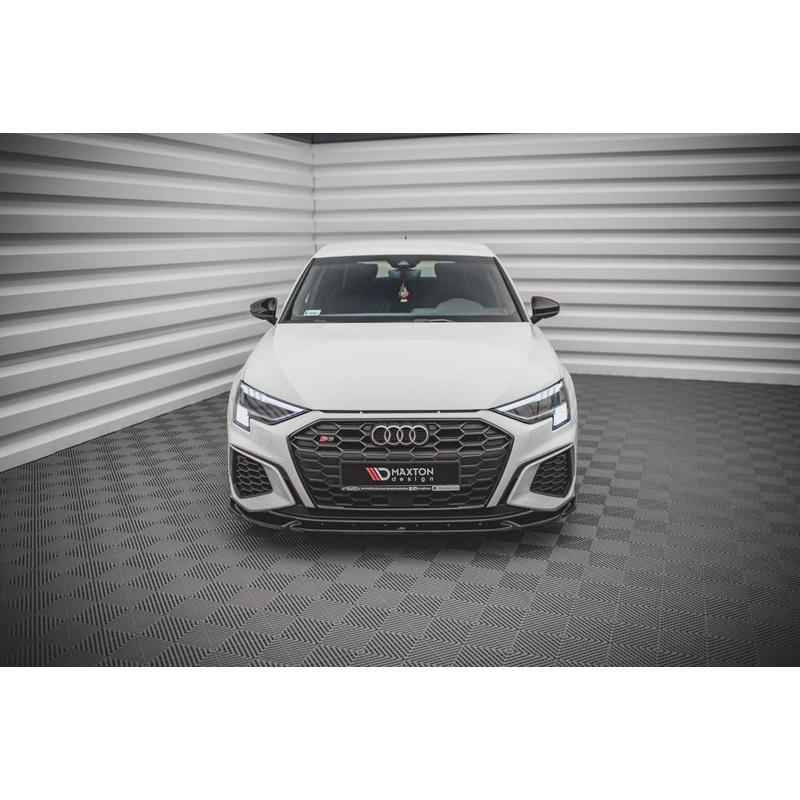 Audi A3 (ALL YEARS) 8Y Maxton Design Front Splitter V.3 Audi S3 8Y / A3 S-Line 8Y