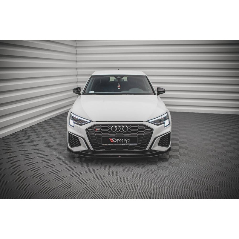 Audi A3 (ALL YEARS) 8Y Maxton Design Racing Durability Front Splitter Audi S3 8Y / A3 S-Line 8Y Street Pro