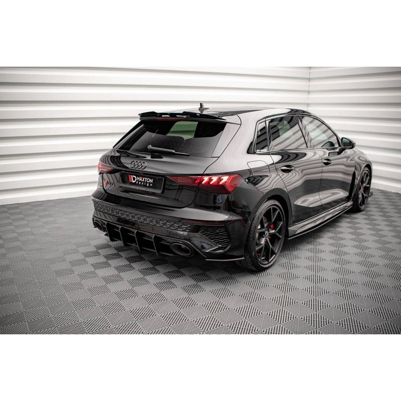 Audi RS3 (2021-2024) 8Y Hatch Maxton Design Racing Durability Rear Side Splitters