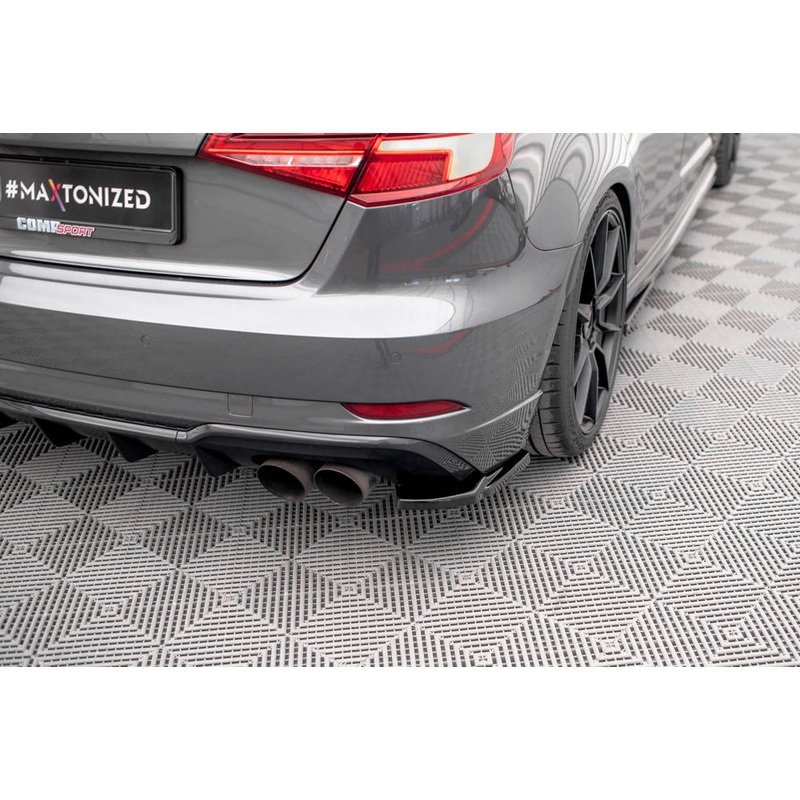 Audi S3 (ALL YEARS) 8V. Maxton Design Rear Side Splitters (Rear Pods) Audi S3 8V. Sportback Facelift
