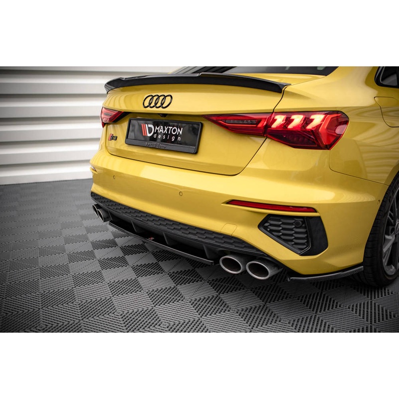 Audi S3 (ALL YEARS) 8Y Maxton Design Central Rear Splitter Audi S3 8Y Sedan