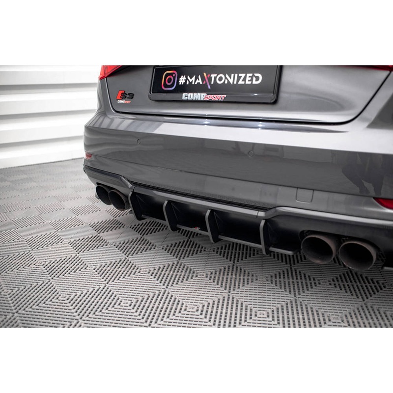 Audi S3 (ALL YEARS)  Maxton Design Audi S3 Sportback Facelift Rear Diffuser