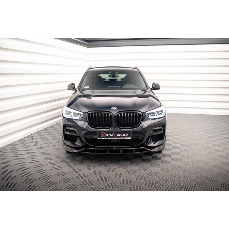 BMW X3 (ALL YEARS) G01 Maxton Design BMW X3 G01 M40i / M-PACK Front Splitter Lip V.2