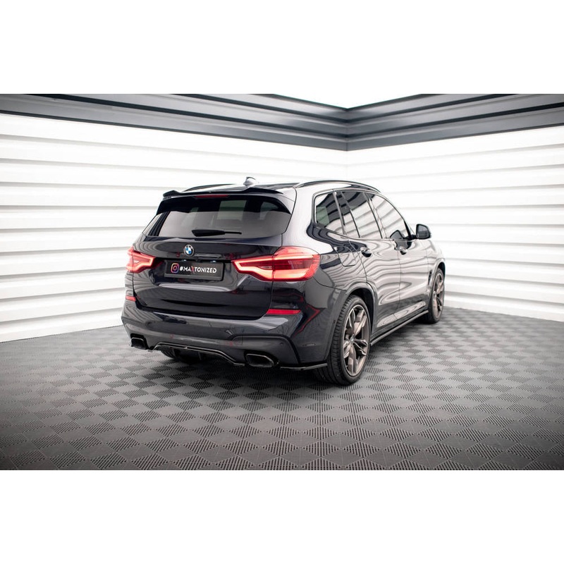 BMW X3 (ALL YEARS) G01 Maxton Design BMW X3 G01 M40i M40d Rear Side Splitter