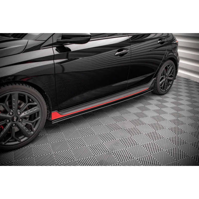 Hyundai i20 N (ALL YEARS) MK3 Maxton Design Racing Durability Side Skirts Hyundai i20 N Mk3 Street Pro