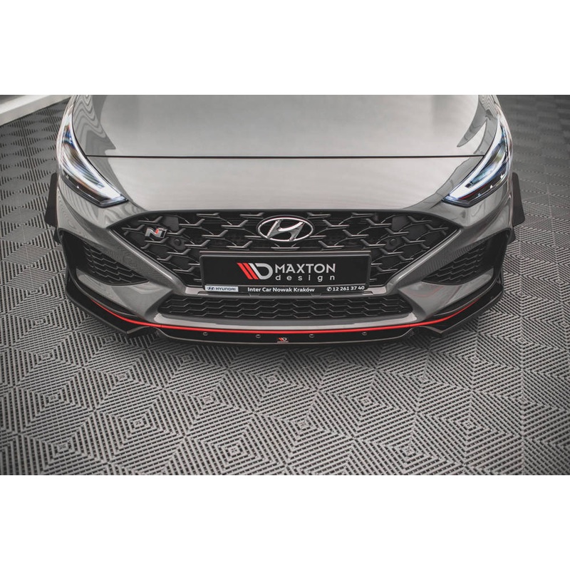 Hyundai i30 N (ALL YEARS) Mk3.5 Maxton Design Hyundai i30 N Mk3.5 FACELIFT Front Splitter V.1 + Flaps