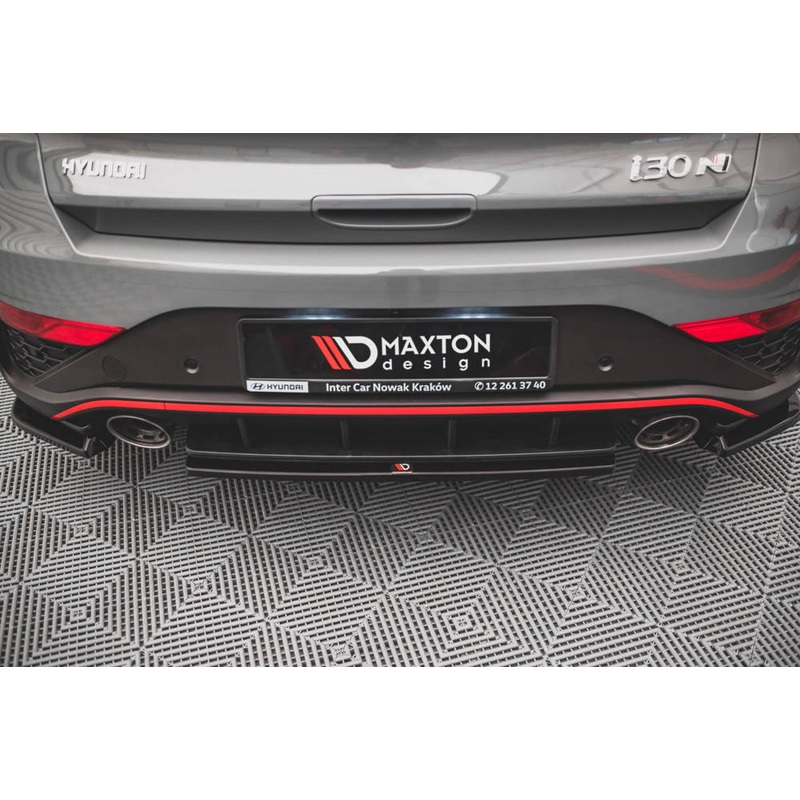 Hyundai i30 N (ALL YEARS) Mk3.5 Maxton Design Hyundai i30 N Mk3.5 Facelift Hatchback Central Rear Splitter