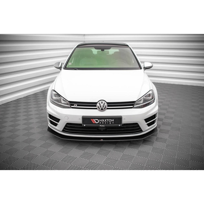 Volkswagen Golf (ALL YEARS) MK7 Maxton Design Racing Durability Front Splitter V.2 V.W Golf MK7 R Front Lip