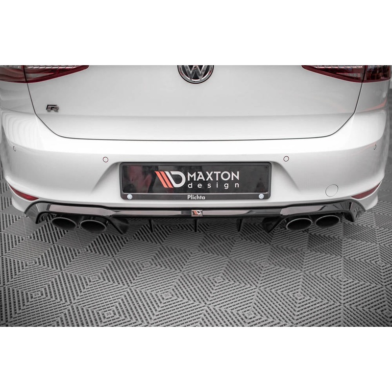 Volkswagen Golf (ALL YEARS) MK7 Maxton Design Rear Diffuser V.alance V.W Golf Mk7 R (Prefacelift)