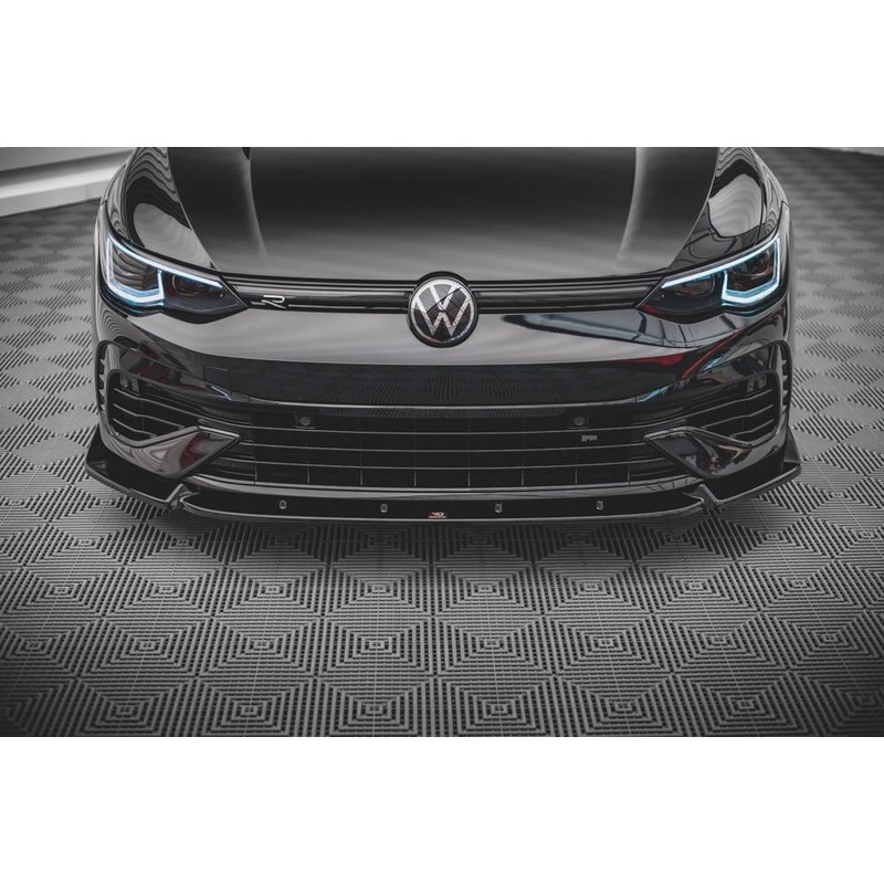 Volkswagen Golf (ALL YEARS) Mk8 Maxton Design Front Splitter V.2 V.W Golf Mk8 R Front Lip