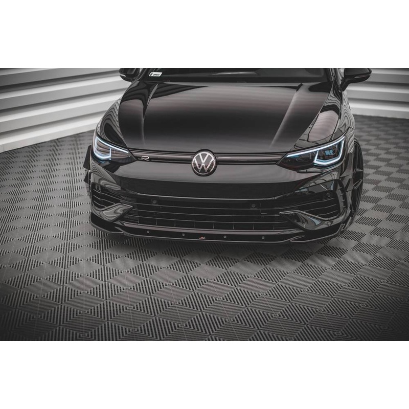 Volkswagen Golf (ALL YEARS) Mk8 Maxton Design Front Splitter V.4 V.W Golf Mk8 R Front Lip