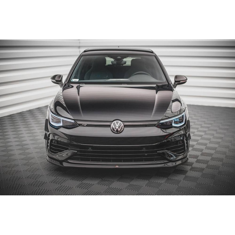 Volkswagen Golf (ALL YEARS) Mk8 Maxton Design Front Splitter V.5 V.W Golf Mk8 R Front Lip