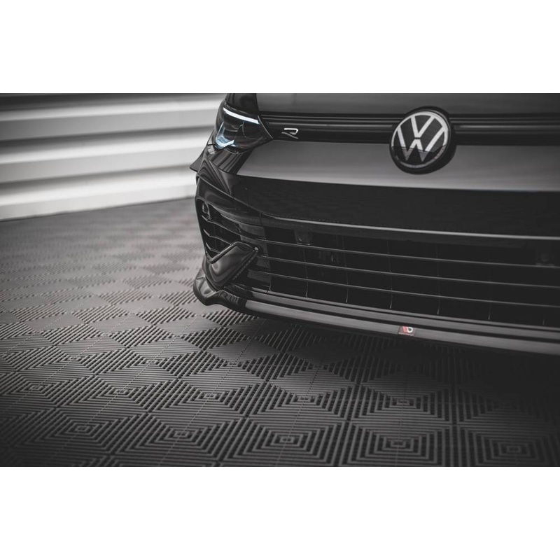 Volkswagen Golf (ALL YEARS) Mk8 Maxton Design Front Splitter V.6 V.W Golf Mk8 R Front Lip
