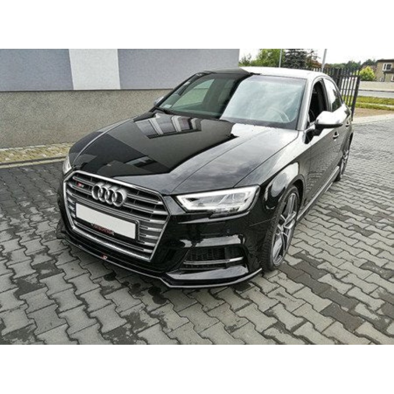 Audi A3 (ALL YEARS) 8V. Maxton Design Front Splitter Audi S3 / A3 S-Line 8V. Fl V.2