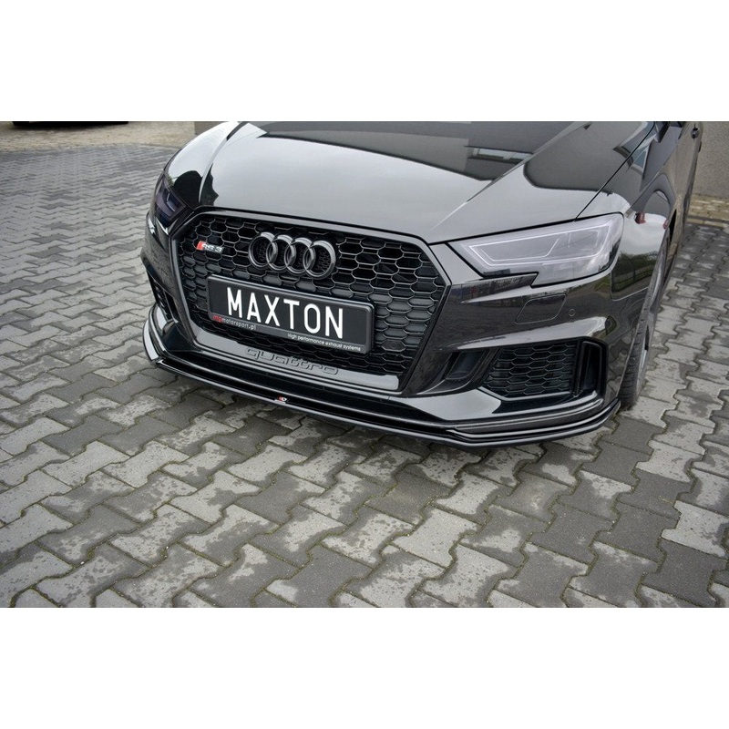Audi RS3 (2017-2021) 8V. Hatch Maxton Design Front Splitter Lip V.2