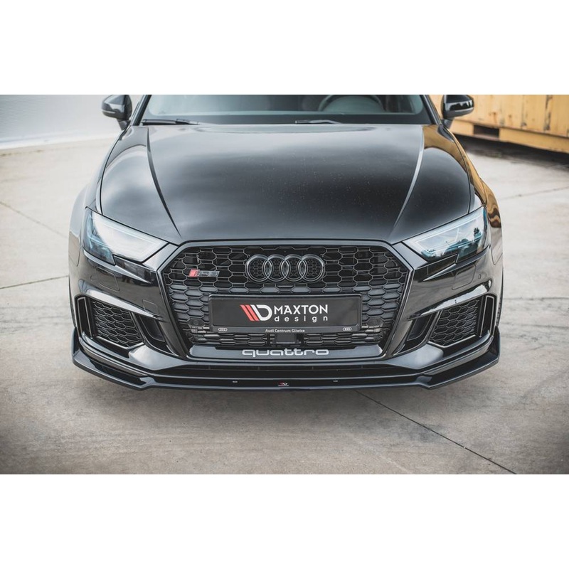 Audi RS3 (2017-2021) 8V. Maxton Design Front Splitter Lip V.3
