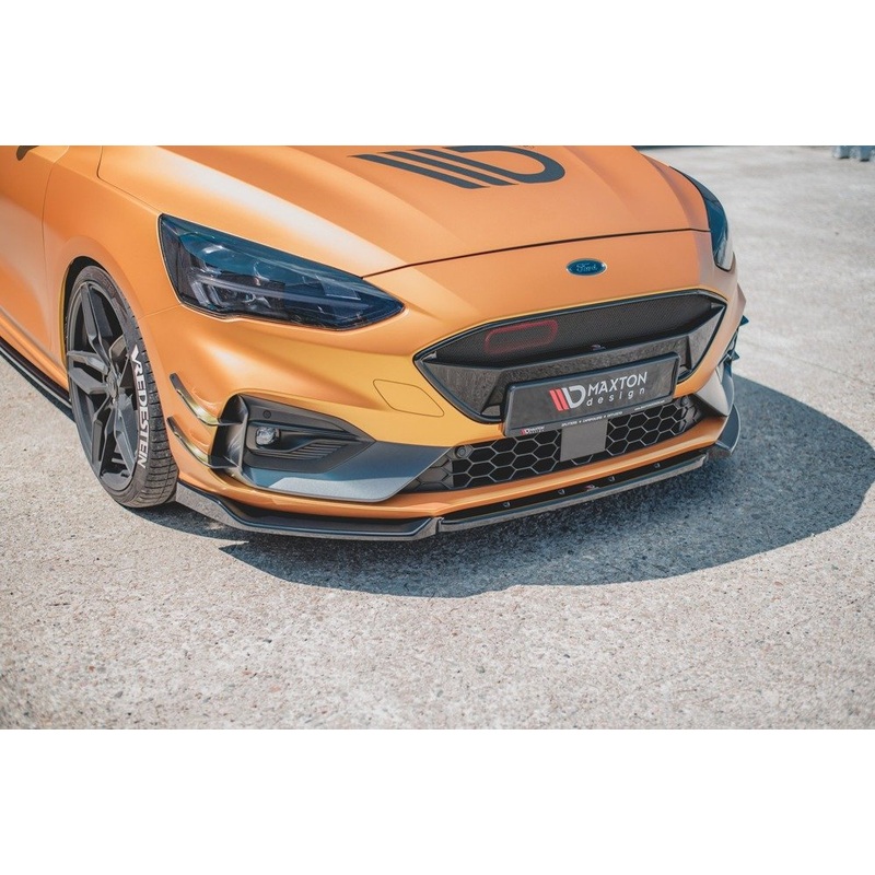 Ford Focus (ALL YEARS)  Maxton Design Front Ford Focus Mk4 ST Front Splitter Lip V.7