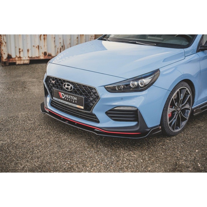 Hyundai I30 (ALL YEARS) MK3 Maxton Design Hyundai i30 Mk3 N Front Splitter V.3