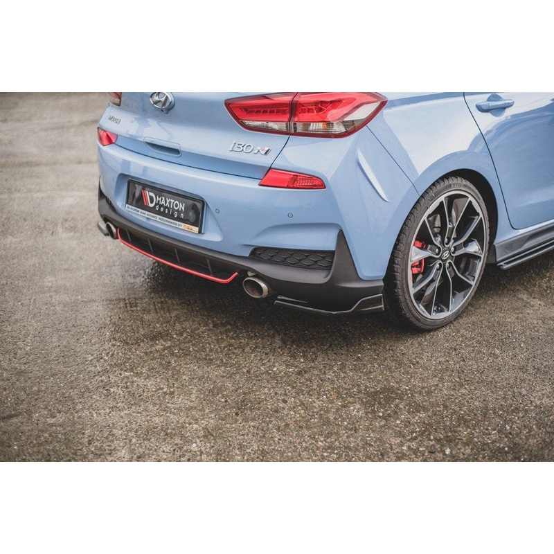 Hyundai I30 (ALL YEARS) MK3 Maxton Design Hyundai i30 Mk3 N Rear Side Splitters v3