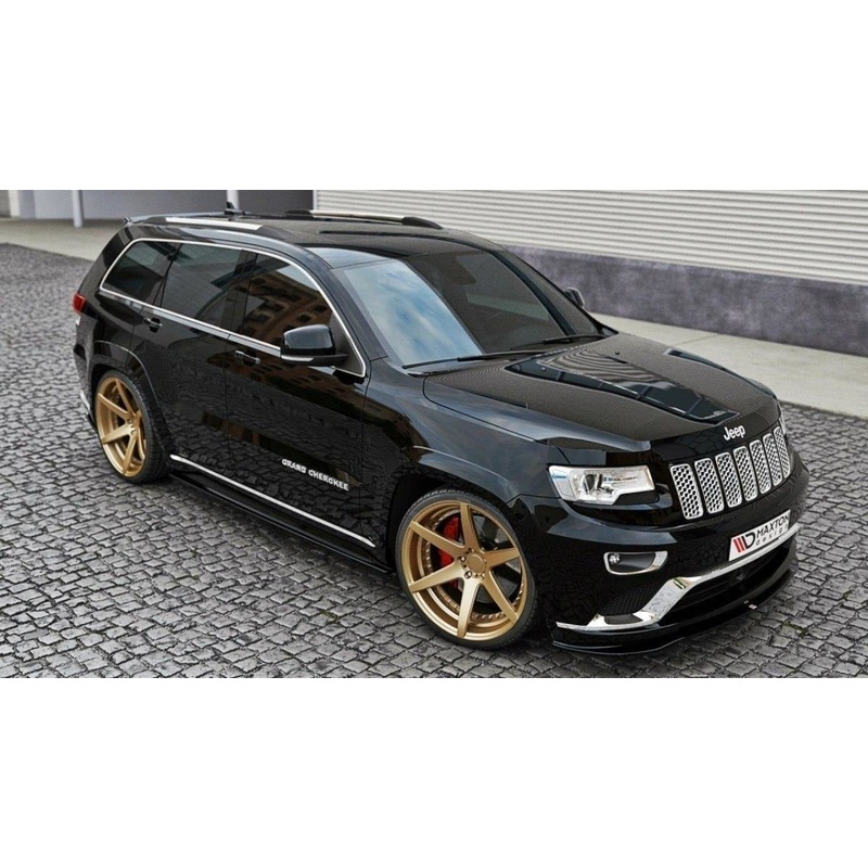 Jeep Cherokee (ALL YEARS)  Maxton Design Front Splitter Jeep Grand Cherokee Wk2 Summit (Facelift) Front Lip