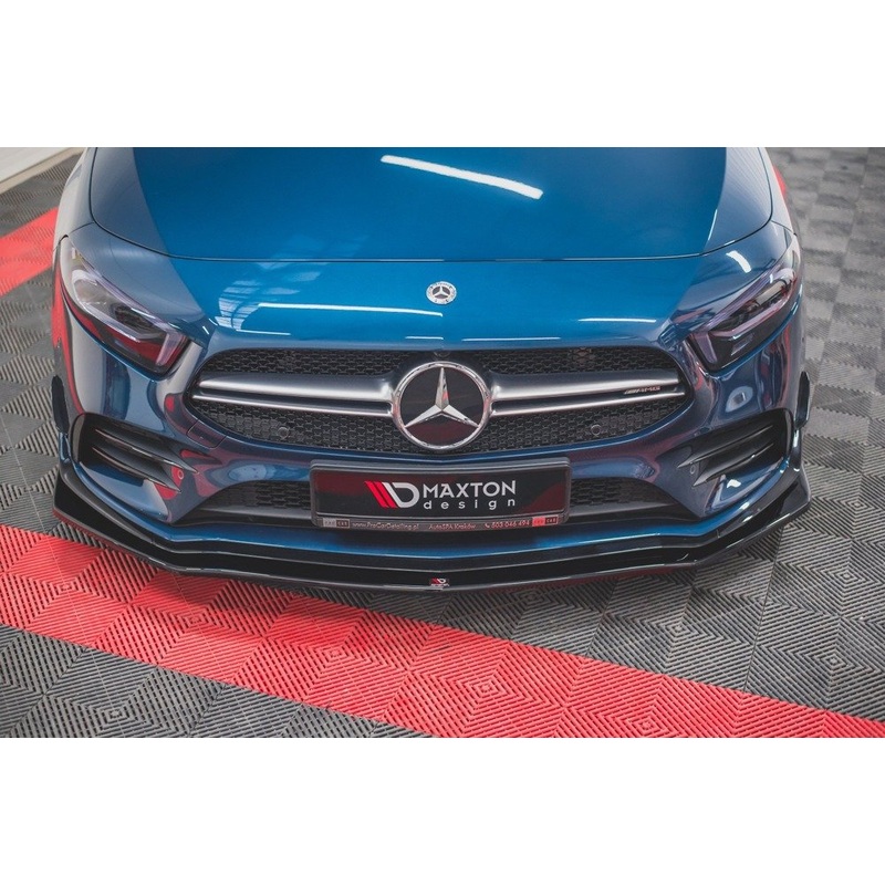 Mercedes A3 (ALL YEARS)  Maxton Design Front Splitter V.1 Mercedes A35 W177 Aero AMG Front Lip