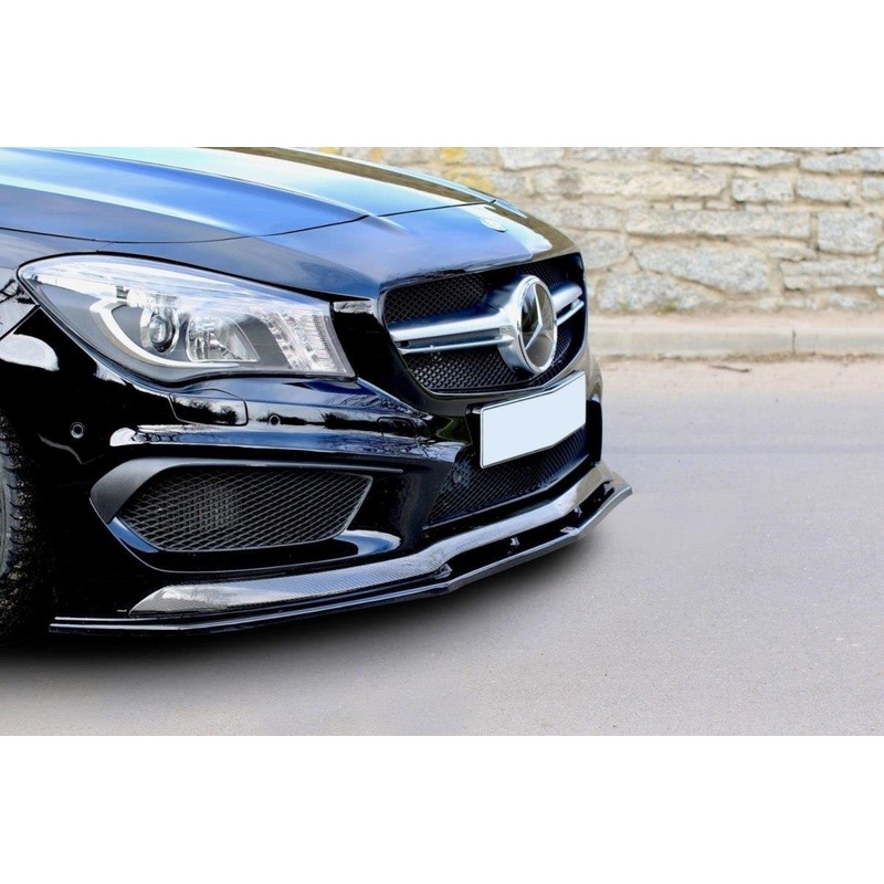 Mercedes CLA45 (ALL YEARS)  Maxton Design Mercedes CLA45 AMG (Preface) Front Splitter V.2