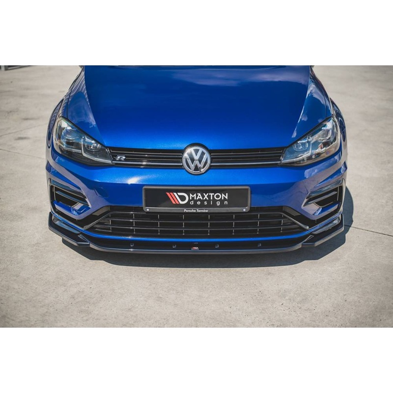 Volkswagen Golf (ALL YEARS) MK7 Maxton Design Front Splitter V.W Golf Mk7.5 R V.9 (Facelift) Front Lip