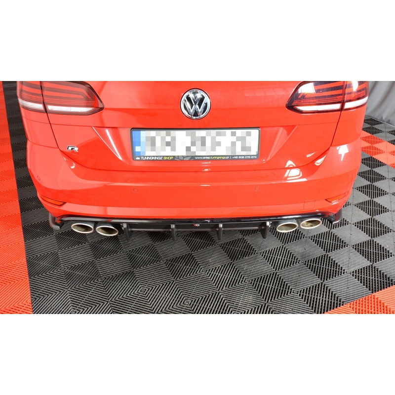 Volkswagen Golf (ALL YEARS) MK7 Maxton Design Rear Diffuser V.alance V.W Golf Mk7.5 R Wagon (Facelift)
