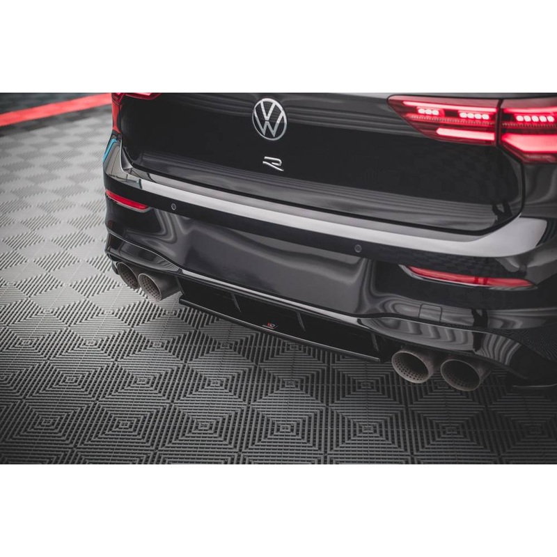 Volkswagen Golf (ALL YEARS) Mk8 Maxton Design Central Rear Splitter V.W Golf Mk8 R