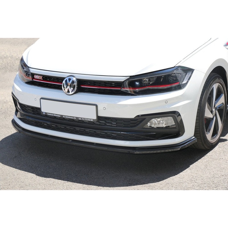 Volkswagen Polo (ALL YEARS) Mk6 GTI Maxton Design Front Splitter V.1 V.W Polo Mk6 GTI