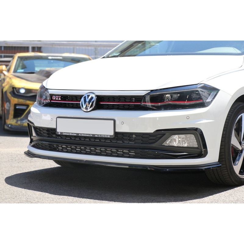 Volkswagen Polo (ALL YEARS) Mk6 GTI Maxton Design Front Splitter V.2 V.W Polo Mk6 GTI