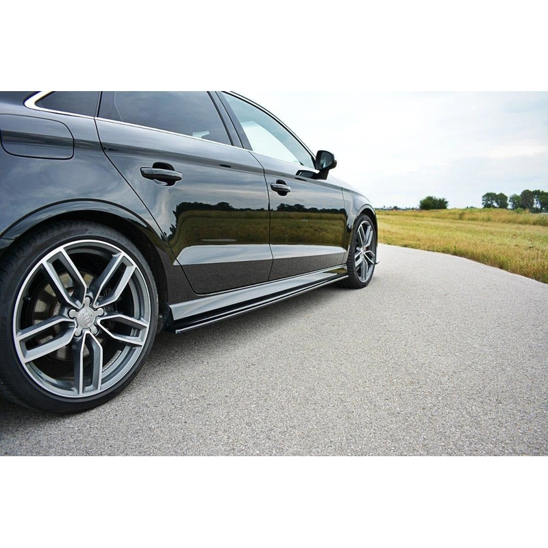 Audi A3 (ALL YEARS) 8V. Maxton Design Side Skirts Audi S3 8V. / A3 S-Line Sedan