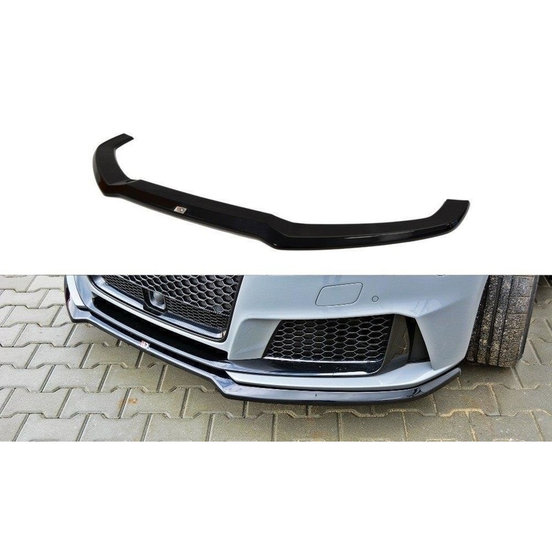 Audi RS3 (2015-2016) 8V. Hatch Maxton Design Front Splitter Lip + Side Skirts + Diffuser