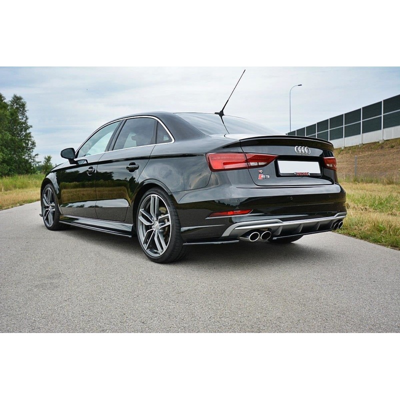 Audi S3 (ALL YEARS) 8V. Maxton Design Rear Side Splitters (Rear Pods) Audi S3 8V. Sedan Facelift